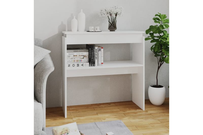 Sidobord vit 80x30x80 cm spånskiva - Vit - Möbler - Bord