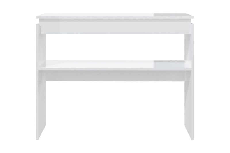 Sidobord vit högglans 102x30x80 cm spånskiva - Vit - Möbler - Bord