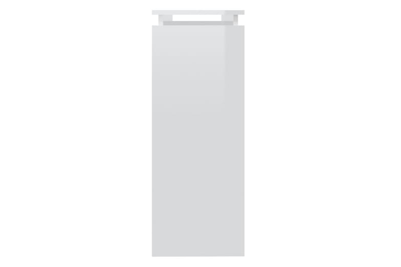 Sidobord vit högglans 102x30x80 cm spånskiva - Vit - Brickbord - Bord - Sidobord & lampbord