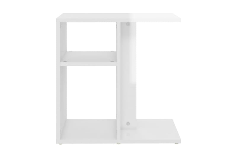 Sidobord vit högglans 50x30x50 cm spånskiva - Vit - Möbler - Bord