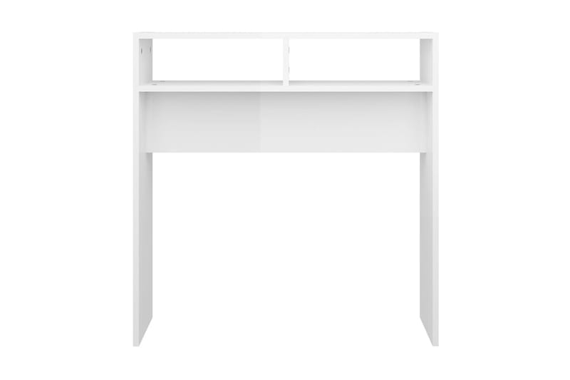 Sidobord vit högglans 78x30x80 cm spånskiva - Vit - Möbler - Bord