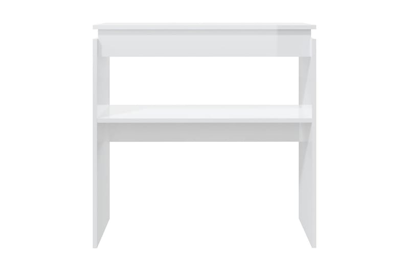 Sidobord vit högglans 80x30x80 cm spånskiva - Vit - Möbler - Bord