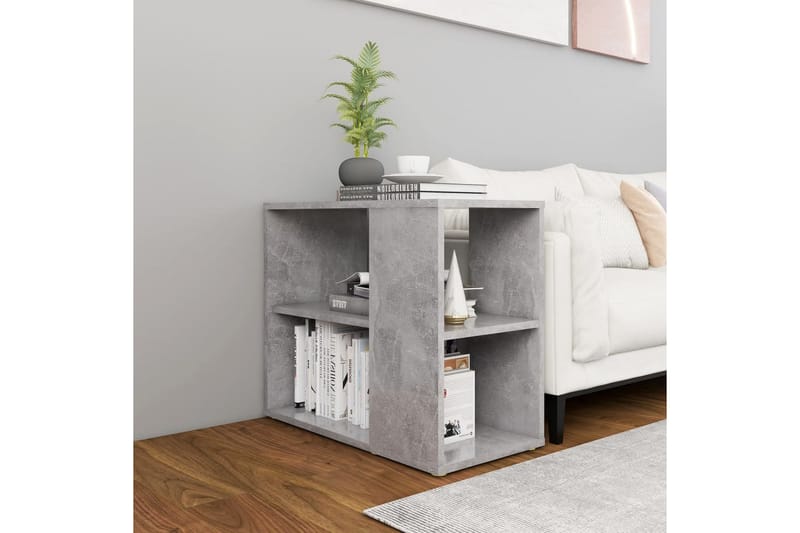 Sidoskåp betonggrå 60x30x50 cm spånskiva - Grå - Möbler - Bord