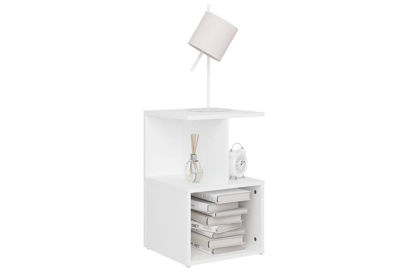 Sidoskåp vit 35x35x55 cm spånskiva - Vit - Möbler - Bord