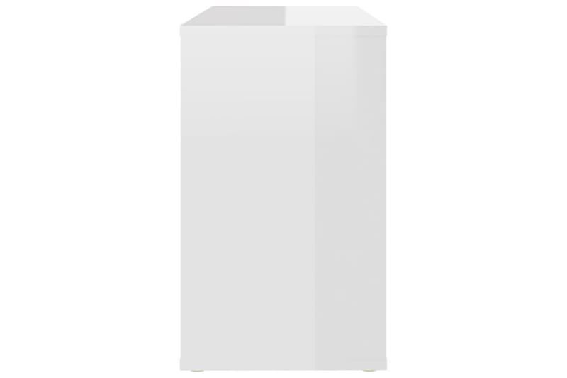 Sidoskåp vit högglans 60x30x50 cm spånskiva - Vit - Möbler - Bord