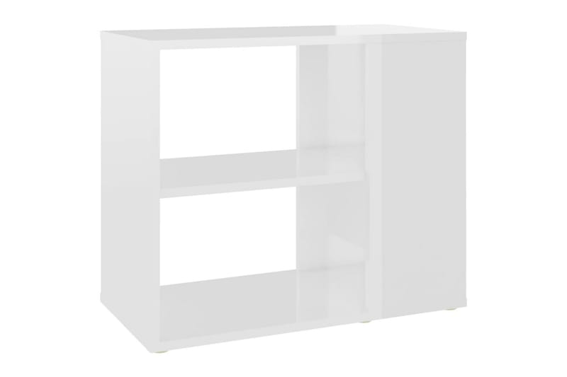 Sidoskåp vit högglans 60x30x50 cm spånskiva - Vit - Möbler - Bord
