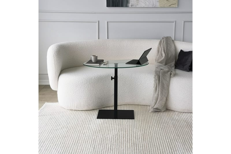 SIGARI Soffbord 70x40x70 cm Svart Oval - Möbler - Bord