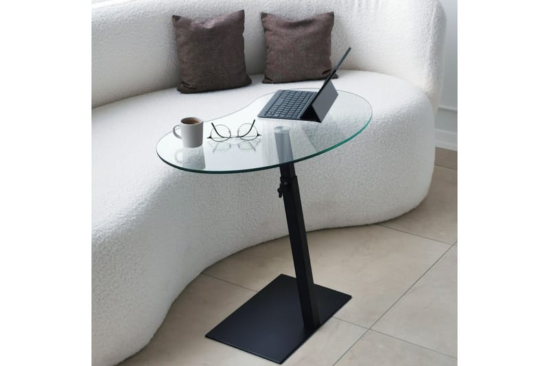 SIGARI Soffbord 70x40x70 cm Svart Oval - Möbler - Bord