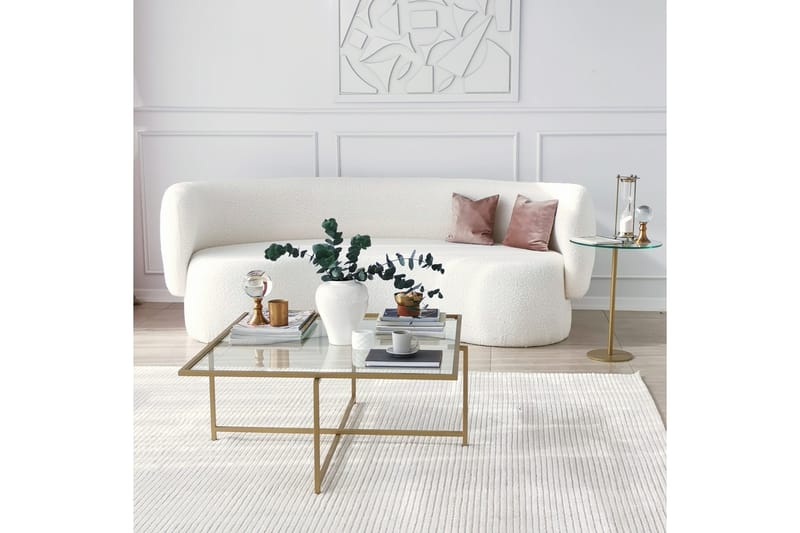 SIGNESTORP Soffbord 85x35x85 cm Guld - Möbler - Bord