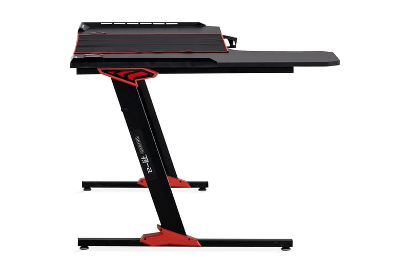 SIRAB Gamingbord LED 140 cm + Mugghållare & Hörlurshållare S - Gamingbord & datorbord - Bord
