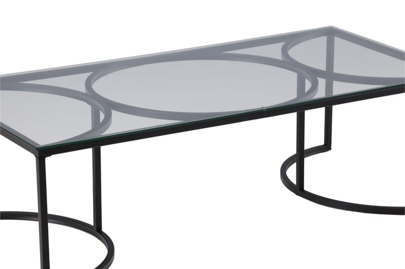 Skanör Soffbord 140x70x42 cm - Svart - Möbler - Bord
