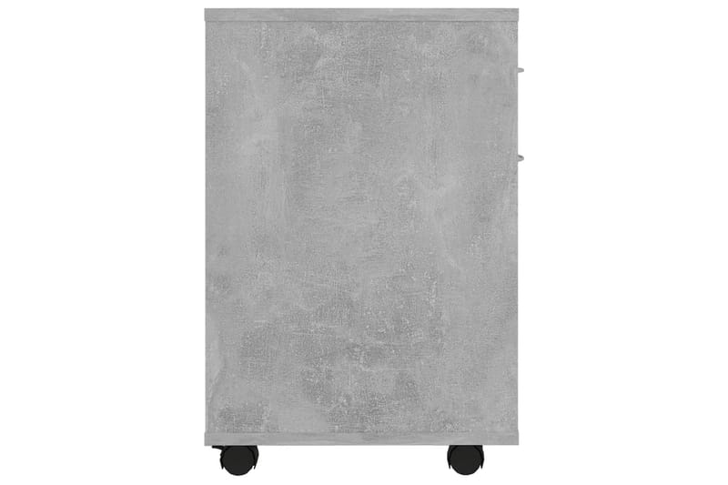 Skåp med hjul betonggrå 45x38x54 cm spånskiva - Grå - Möbler - Bord