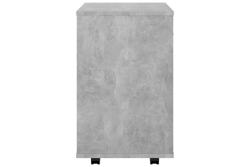 Skåp med hjul betonggrå 46x36x59 cm spånskiva - Grå - Möbler - Bord