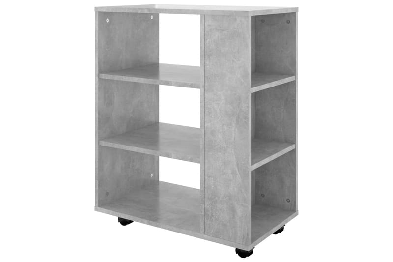 Skåp med hjul betonggrå 60x35x75 cm spånskiva - Grå - Möbler - Bord