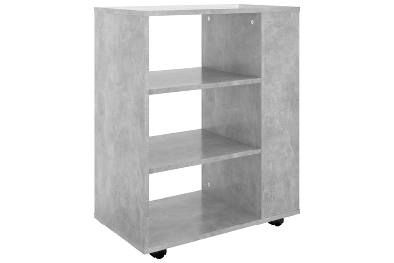 Skåp med hjul betonggrå 60x35x75 cm spånskiva - Grå - Möbler - Bord
