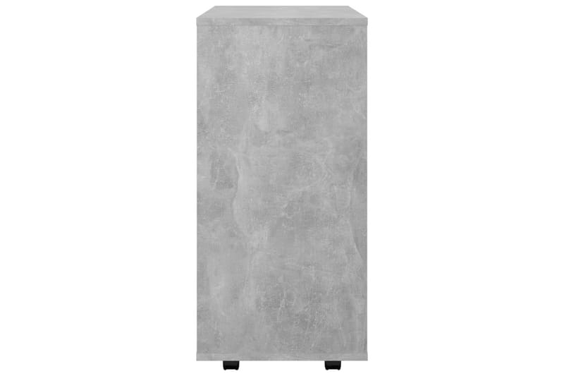 Skåp med hjul betonggrå 60x35x75 cm spånskiva - Grå - Möbler - Bord