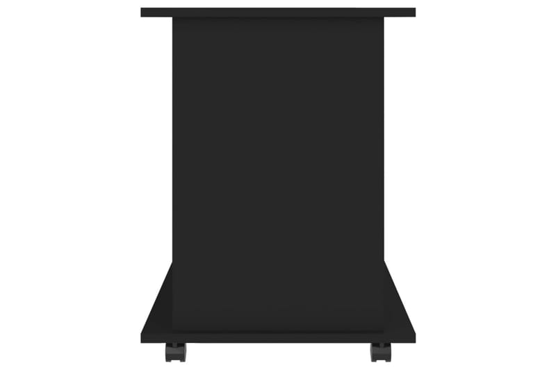 Skåp med hjul svart 60x45x60 cm spånskiva - Svart - Möbler - Bord