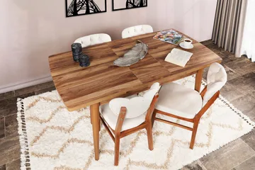 Skinshult Matbord 130x79x130 cm - Brun - Möbler - Bord