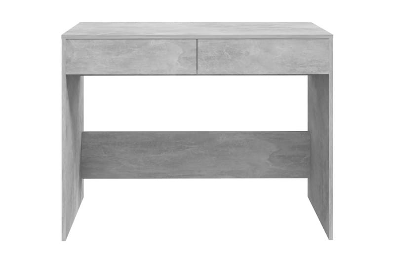 Skrivbord betonggrå 101x50x76,5 cm spånskiva - Grå - Skrivbord - Bord