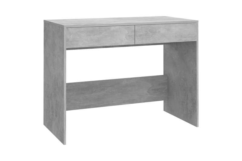 Skrivbord betonggrå 101x50x76,5 cm spånskiva - Grå - Skrivbord - Bord