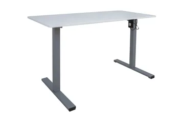Skrivbord Ergo Optimal med motor 120x60 cm Vit/Grå - Möbler - Bord