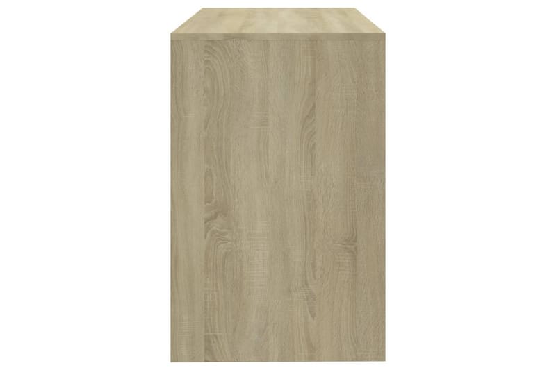 Skrivbord sonoma-ek 101x50x76,5 cm spånskiva - Beige - Möbler - Bord