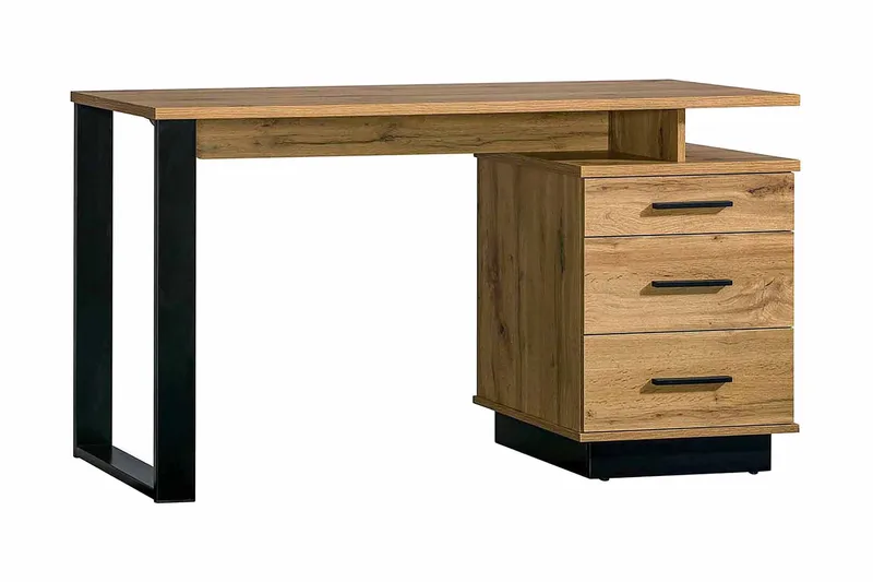 Skrivbord, Svart|Ek