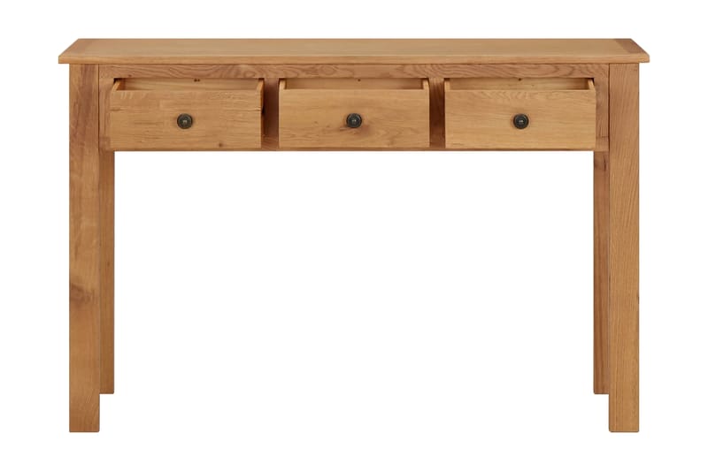 Sminkbord 110x40x75 cm massiv ek - Brun - Bord - Sminkbord