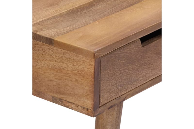 Sminkbord 112x45x76 cm massivt mangoträ - Brun - Bord - Sminkbord