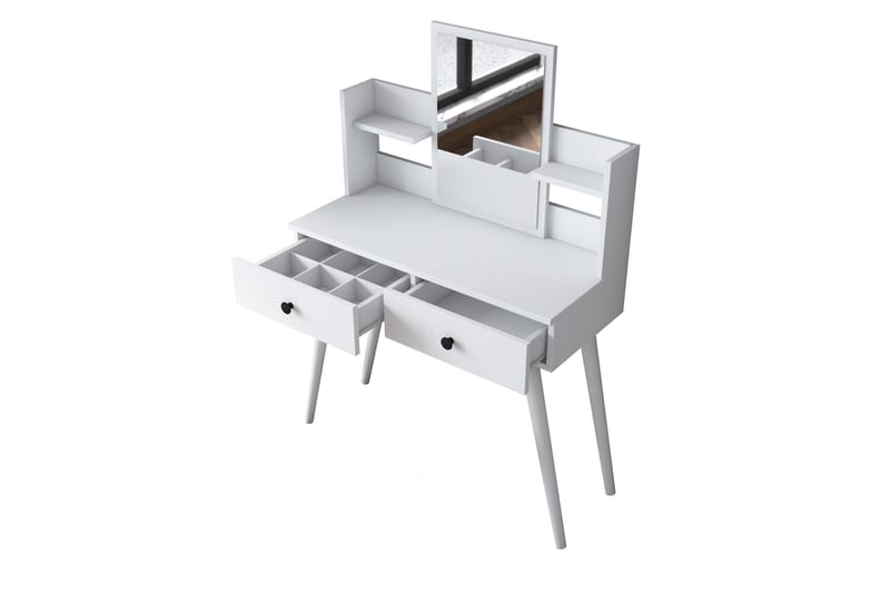 Junji Sminkbord 89,8x111,8 cm Vit - Hanah Home - Möbler - Bord - Sminkbord