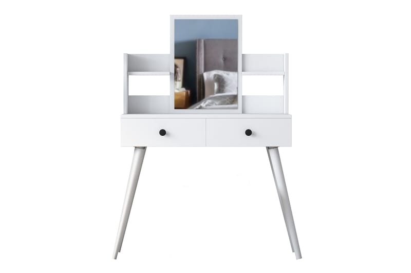 Junji Sminkbord 89,8x111,8 cm Vit - Hanah Home - Möbler - Bord - Sminkbord