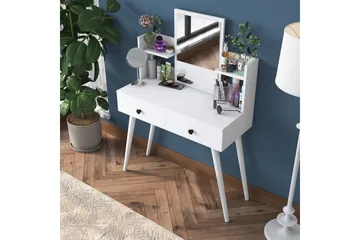 Junji Sminkbord 89,8x111,8 cm Vit - Hanah Home - Möbler - Bord - Sminkbord