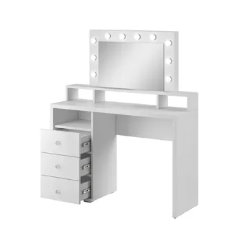 Sminkbord med spegel Diva med 3 Lådor - Möbler - Bord