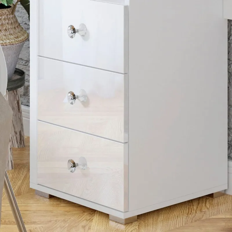 Sminkbord med spegel Diva med 3 Lådor - Möbler - Bord