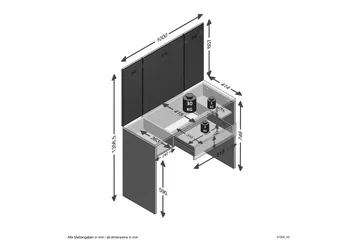 Ridell Sminkbord 100 cm - Vit - Möbler - Bord - Sminkbord