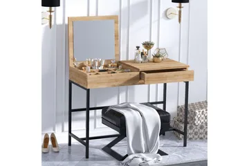 Sminkbord 45x100 cm - Natur/Svart - Möbler - Bord - Sminkbord