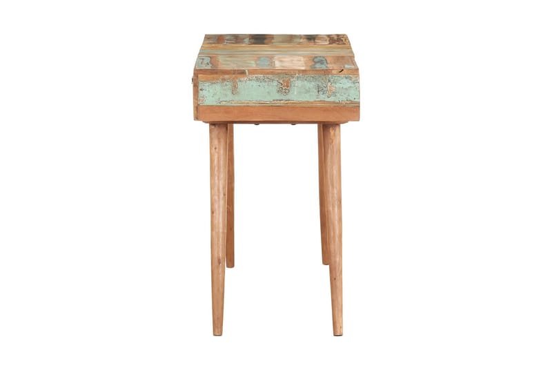 Sminkbord med spegel 112x45x76 cm massivt återvunnet trä - Brun - Möbler - Bord - Sminkbord