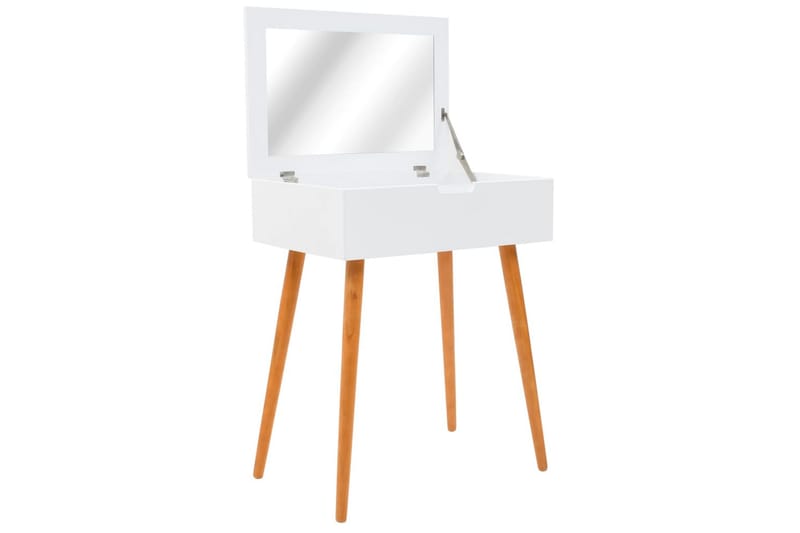 Sminkbord med spegel MDF 60x40x75 cm - Vit - Bord - Sminkbord