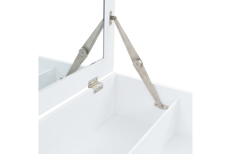 Sminkbord med spegel MDF 60x40x75 cm - Vit - Möbler - Bord - Sminkbord