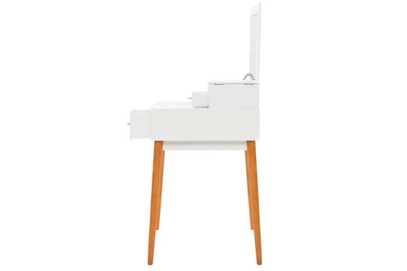 Sminkbord med spegel MDF 60x50x86 cm - Vit - Möbler - Bord - Sminkbord