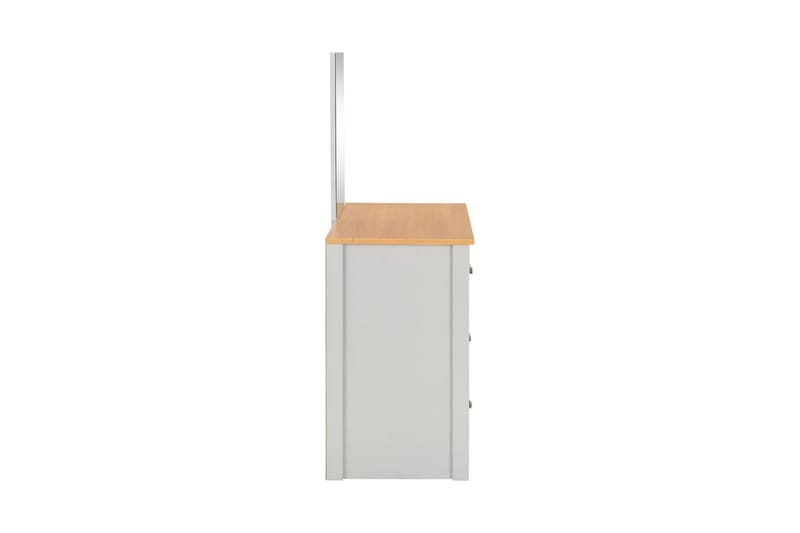Sminkbord med spegel och pall grå 104x45x131 cm - Grå - Möbler - Bord - Sminkbord