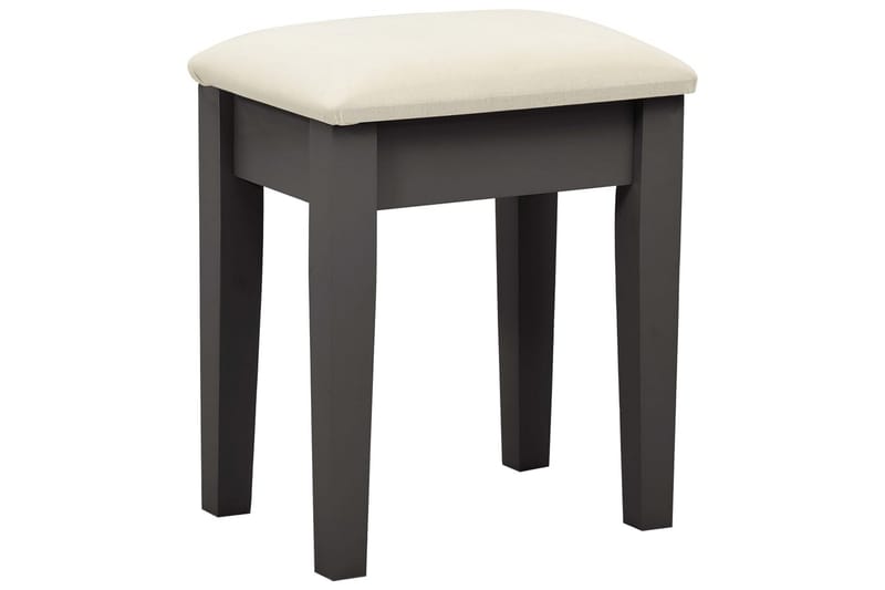 Sminkbord med pall grå 65x36x128 cm kejsarträ MDF - Grå - Möbler - Bord - Sminkbord