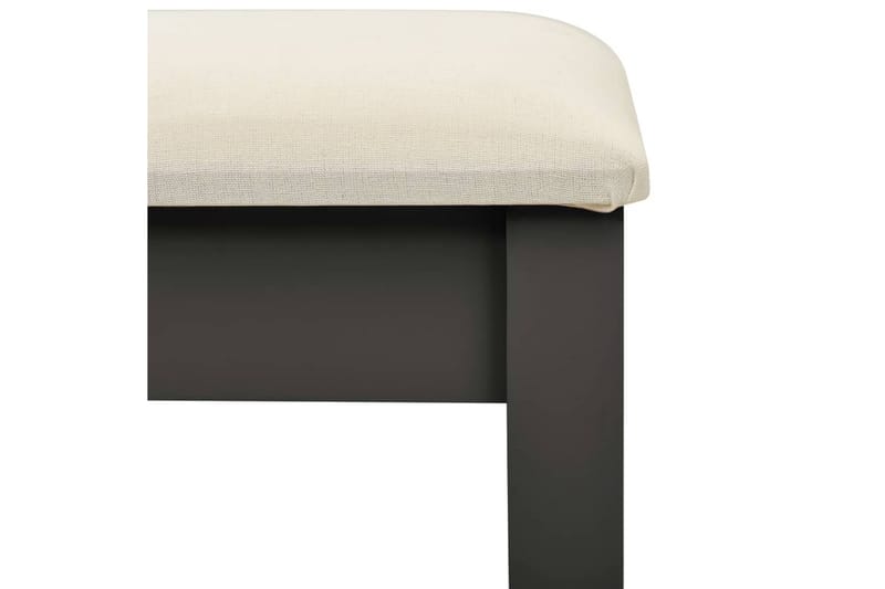 Sminkbord med pall grå 65x36x128 cm kejsarträ MDF - Grå - Möbler - Bord - Sminkbord