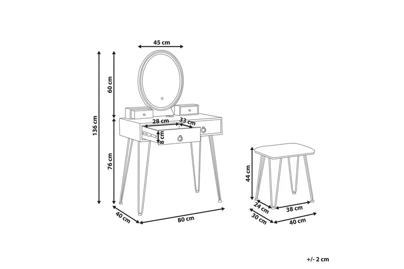 Sminkbord Soye - Möbler - Bord