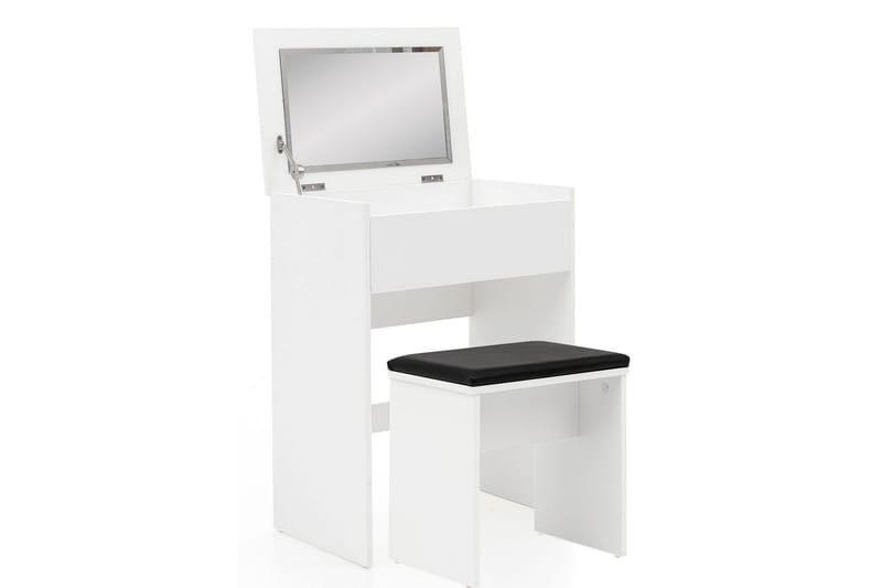 Sminkbord Wohnling Förvaringsutrymme för Osmetic White med spegelpall klassiskt modern - Möbler - Bord