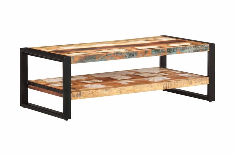 Soffbord 120x60x40 cm massivt återvunnet trä - Brun - Möbler - Bord