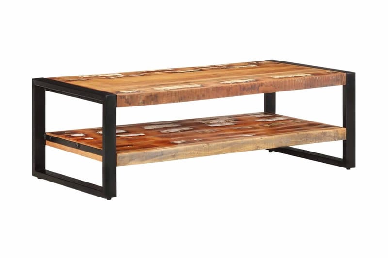 Soffbord 120x60x40 cm massivt återvunnet trä - Brun - Möbler - Bord