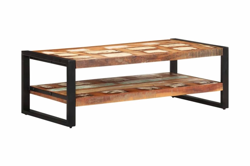 Soffbord 120x60x40 cm massivt återvunnet trä - Brun - Möbler - Bord