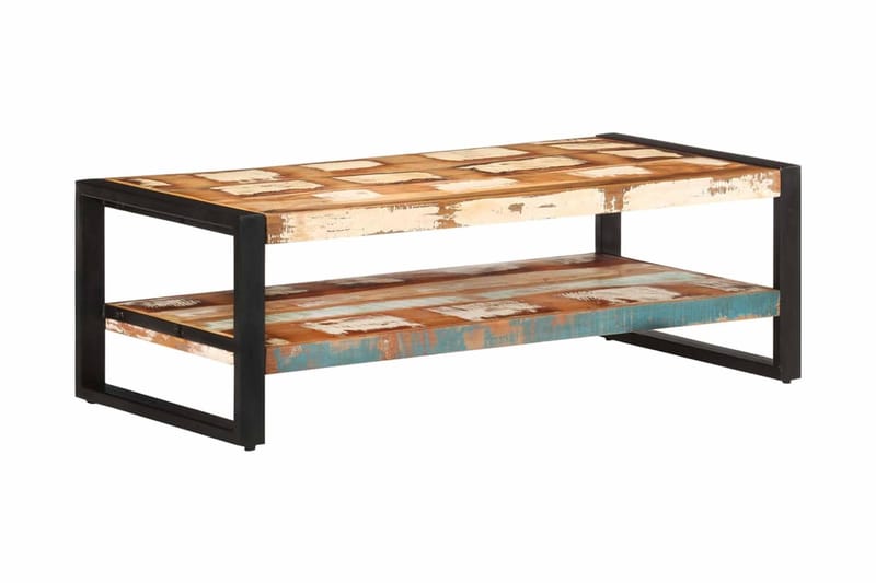 Soffbord 120x60x40 cm massivt återvunnet trä - Brun - Möbler - Bord