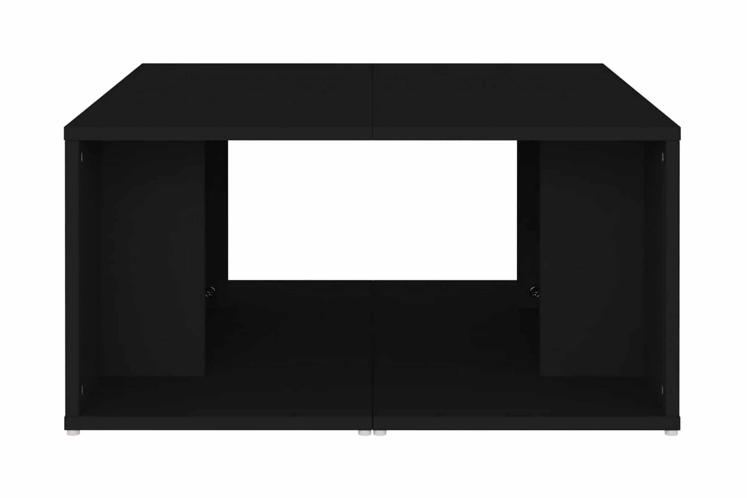 Soffbord 4 st svart 33x33x33 cm spånskiva – Svart
